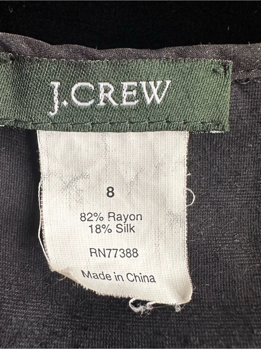 J. Crew Luxe Black Velvet Silk Ruffle Front Sleeveless Shell Top Women’s 8 EUC